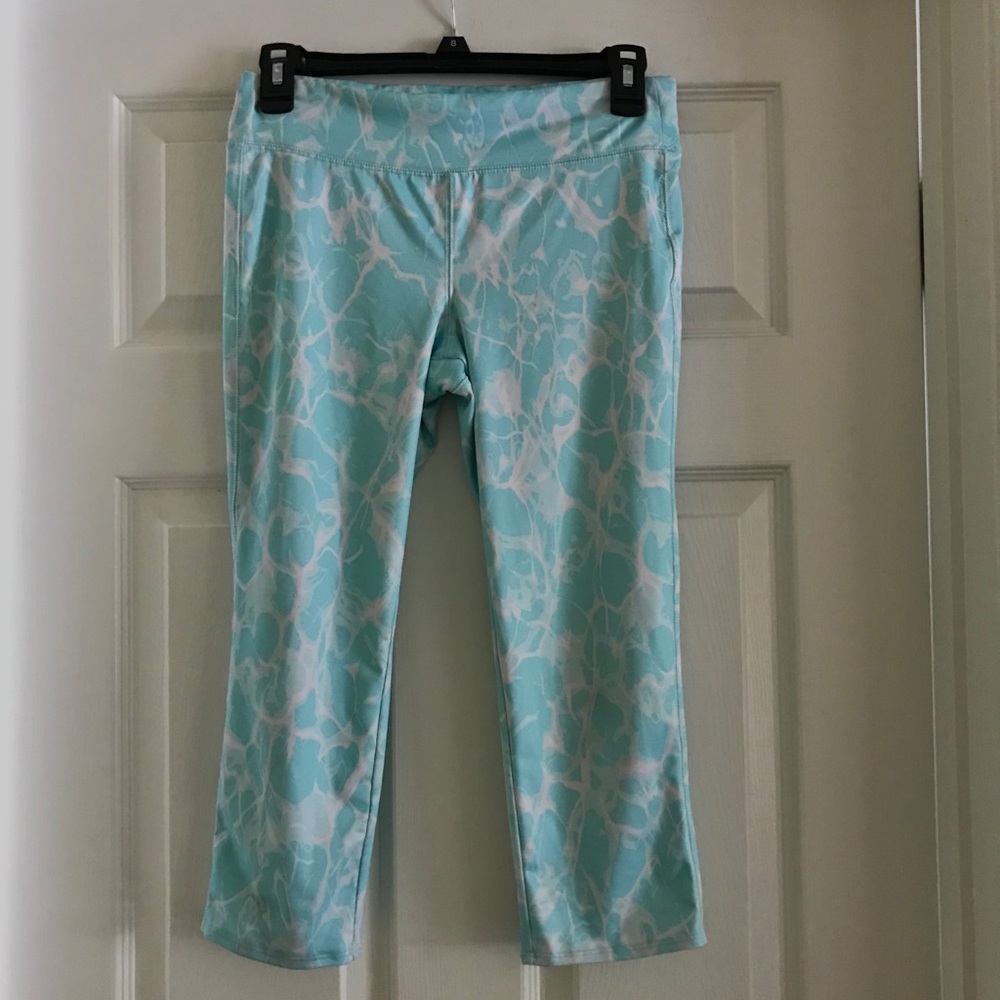 OLD NAVY athletic aqua leggings (never worn)